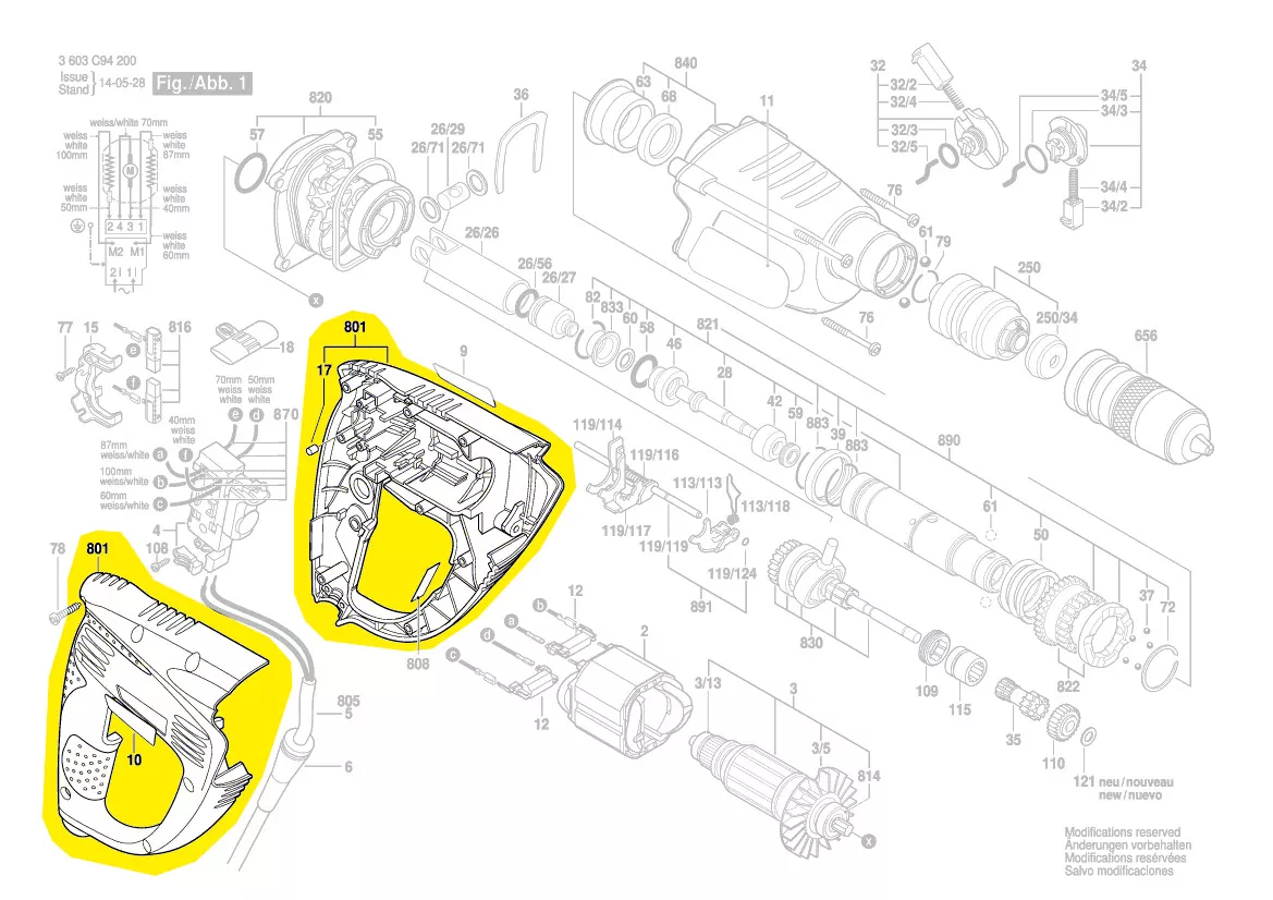 Coquille réf. 1 617 000 V97 Bosch